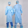 Size customized PE full back disposable isolation gown